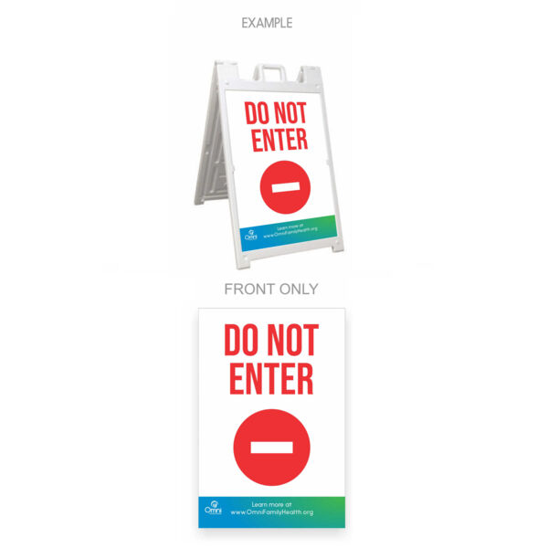 A-Frame Kit - Do Not Enter (Inserts & A-Frame) Thumbnail