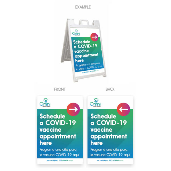 A-Frame Kit - Schedule Covid Vaccine Appointment (Inserts & A-Frame) Thumbnail