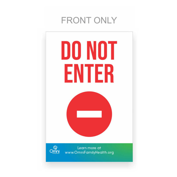 Insert Graphic - Do Not Enter - for A-Frame (No Frame) Thumbnail