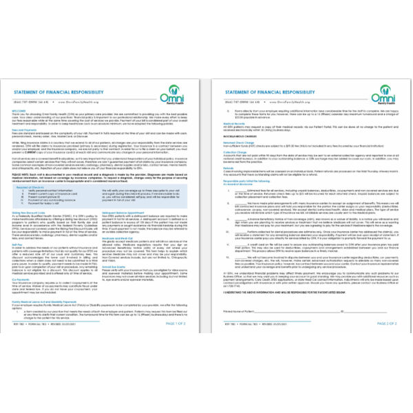 CFC18 Patient Financial Responsibility Form Thumbnail