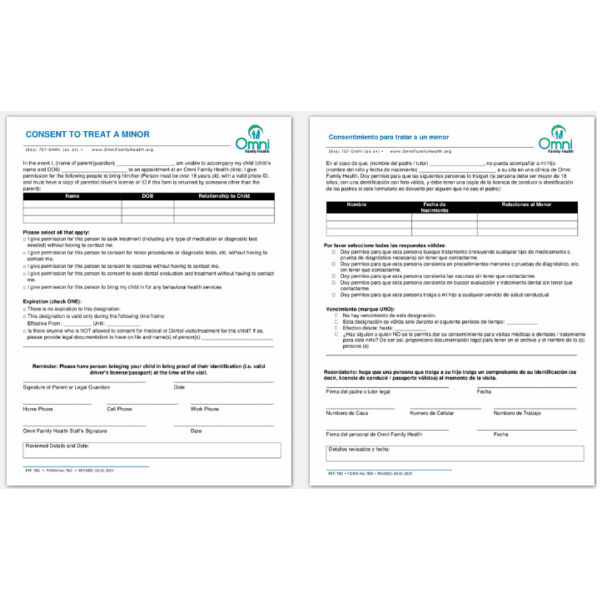 CFC060520 Minor Consent Form Thumbnail