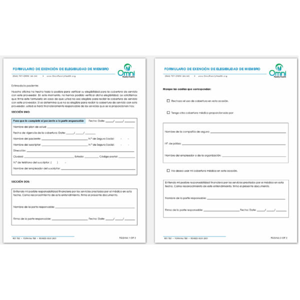 CFC060621B Formulario de Exencion de Elegibilidad de Miembro Thumbnail