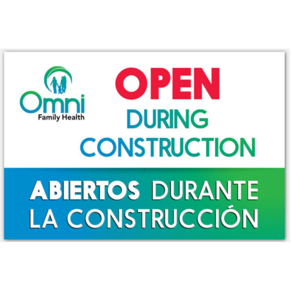 Open During Construction Vinyl Banner - 72" x 48" Thumbnail