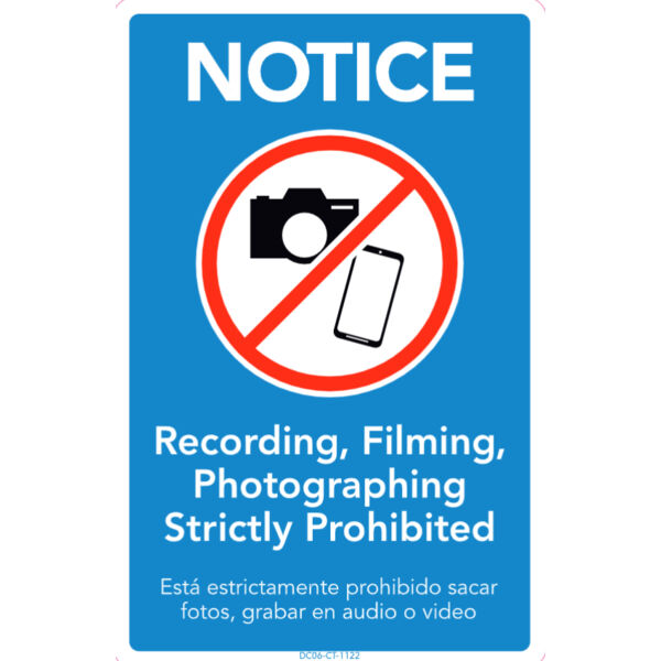 No Recording (Exam Room Sign) Thumbnail