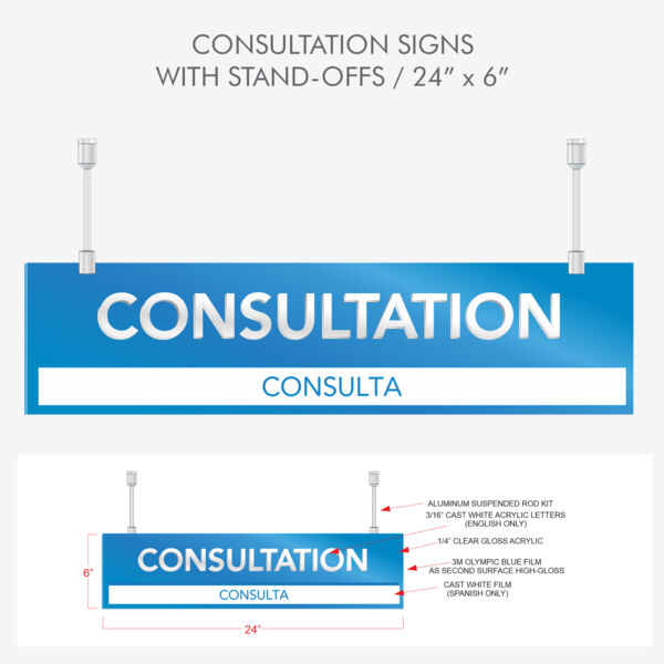 Consultation Sign 24"x 6" Thumbnail