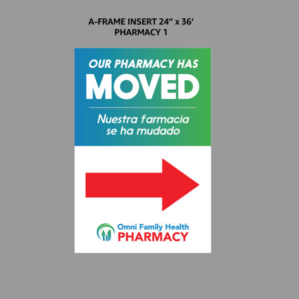 A Frame Insert 24" x 36" Pharmacy 1 Thumbnail