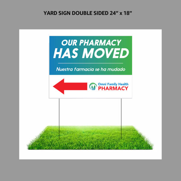 Yard Sign Double Sided 24" x 18"  Thumbnail